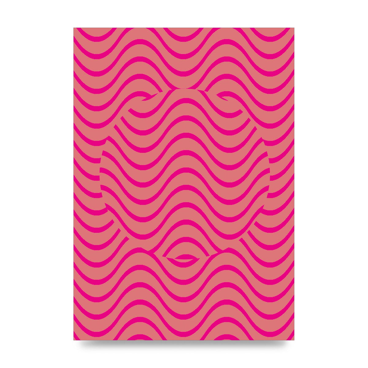Pink Swirl Printed Poster - unframed print