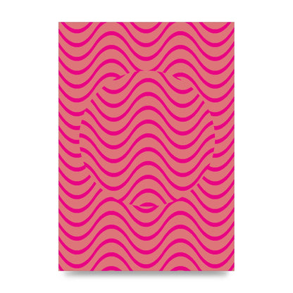 Pink Swirl Printed Poster - unframed print