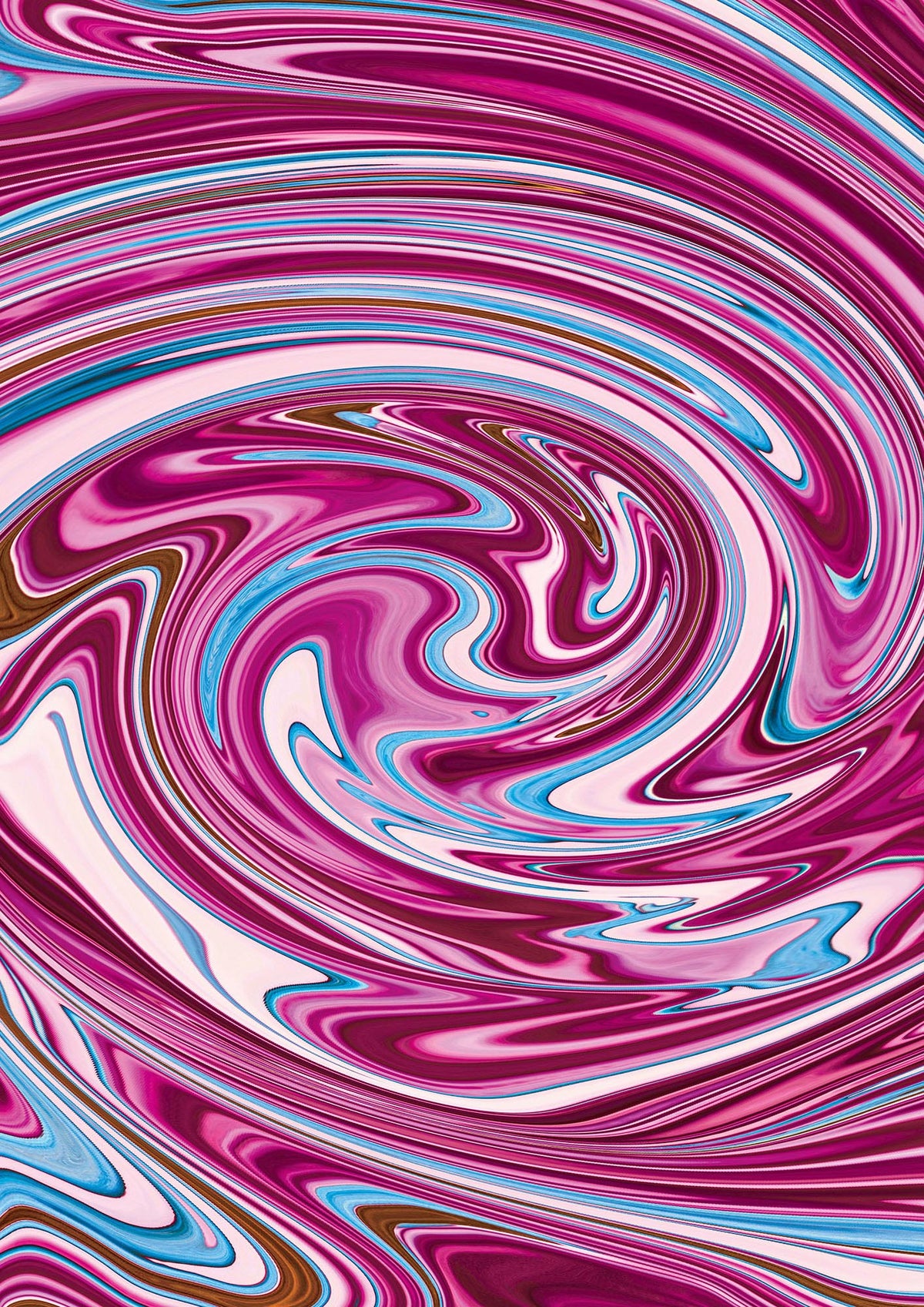 Pink Swirl Printed Poster - detail