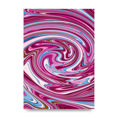 Pink Swirl Printed Poster - unframed print