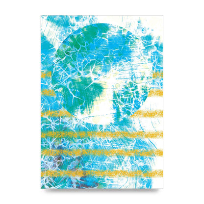 Distressed Abstract Sea Art For The Home - unframed print