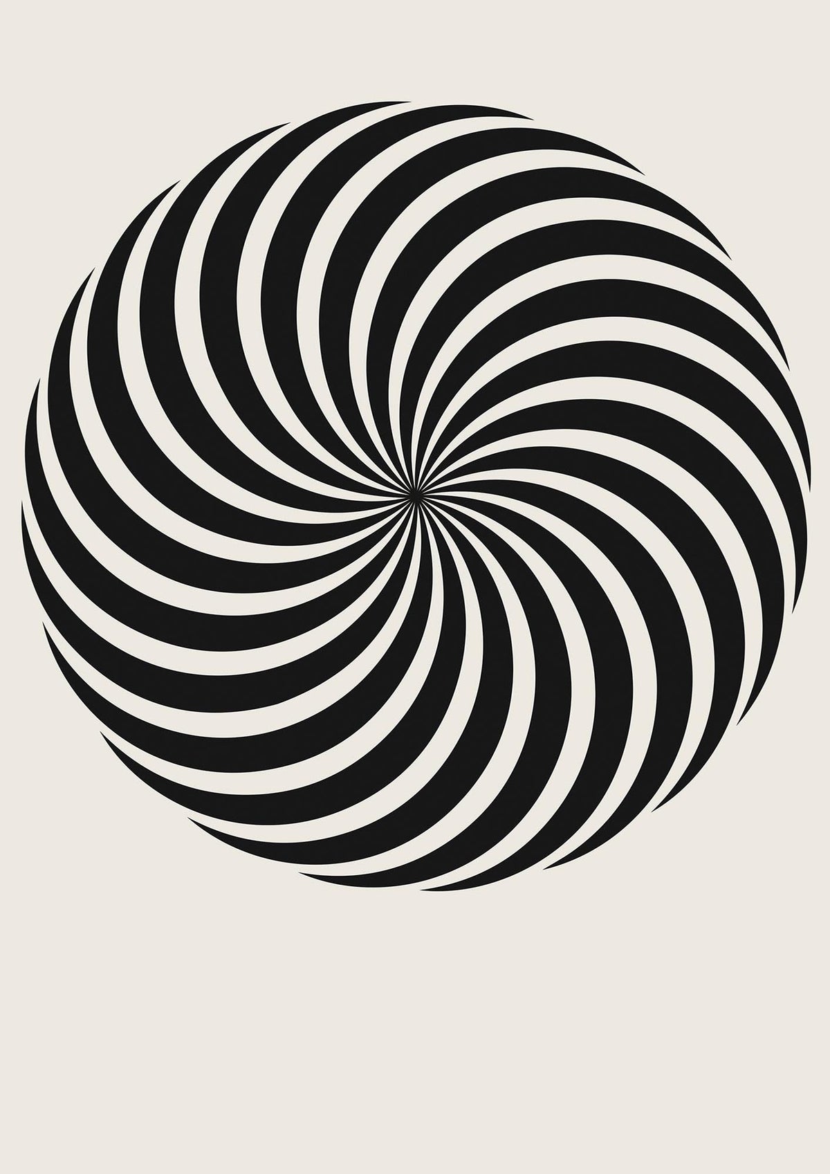 Swirl White Black Art For The Home - detail