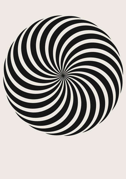 Swirl White Black Art For The Home - detail