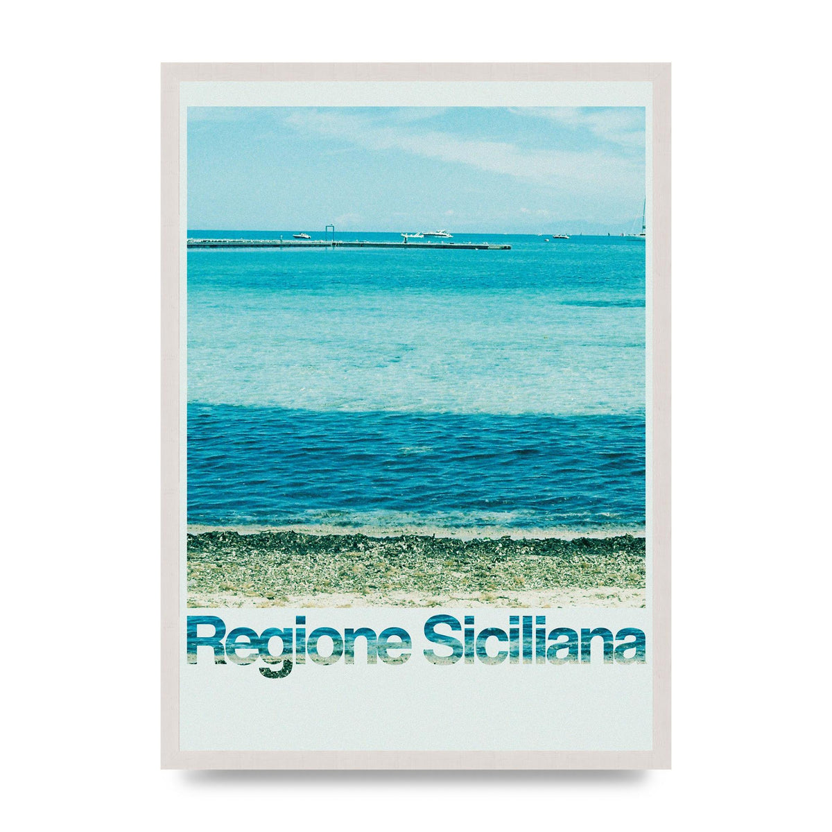 Regione Sicilia 35Mm Printed Poster - A2 framed