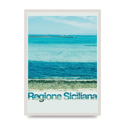 Regione Sicilia 35Mm Printed Poster - A2 framed