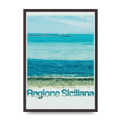 Regione Sicilia 35Mm Printed Poster - A2 framed