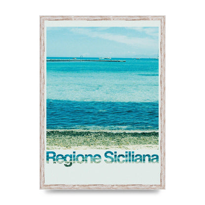 Regione Sicilia 35Mm Printed Poster - A2 framed