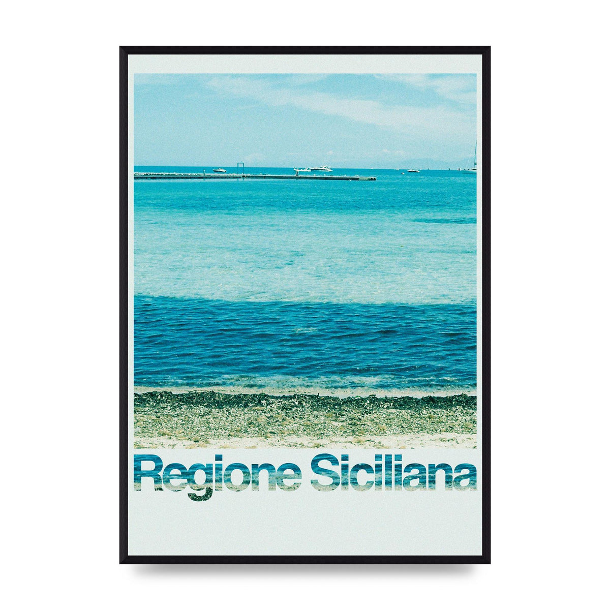 Regione Sicilia 35Mm Printed Poster - A2 framed