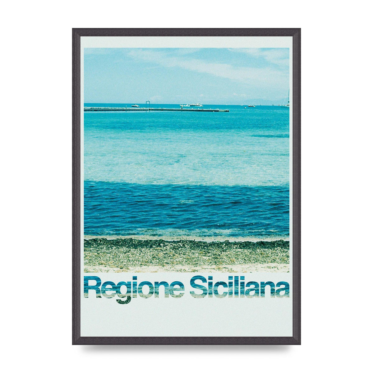Regione Sicilia 35Mm Printed Poster - A2 framed