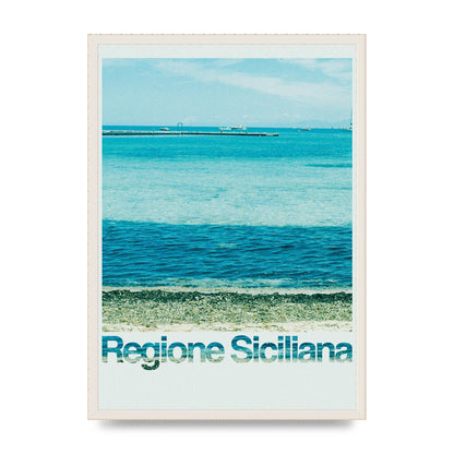Regione Sicilia 35Mm Printed Poster - A2 framed