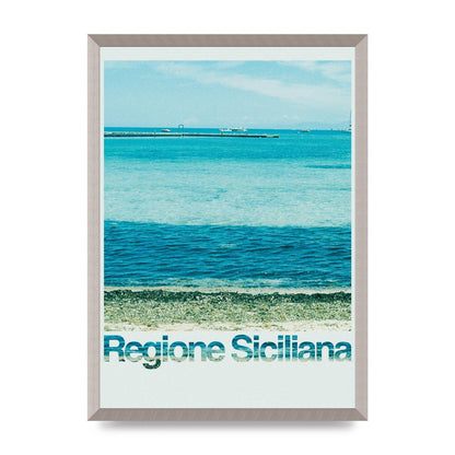 Regione Sicilia 35Mm Printed Poster - A2 framed
