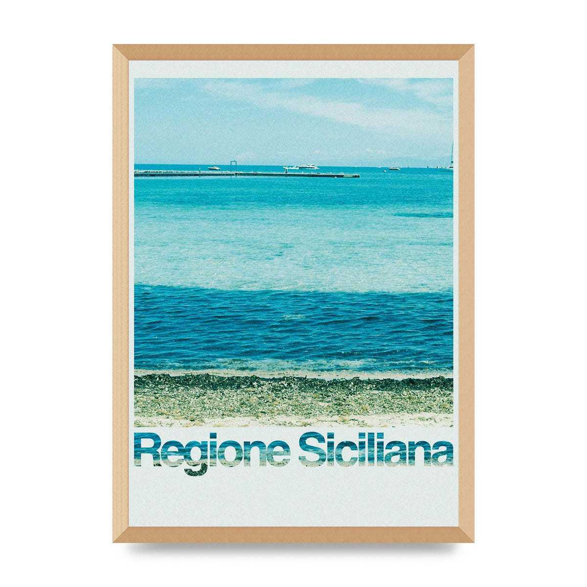 Regione Sicilia 35Mm Printed Poster - A2 framed