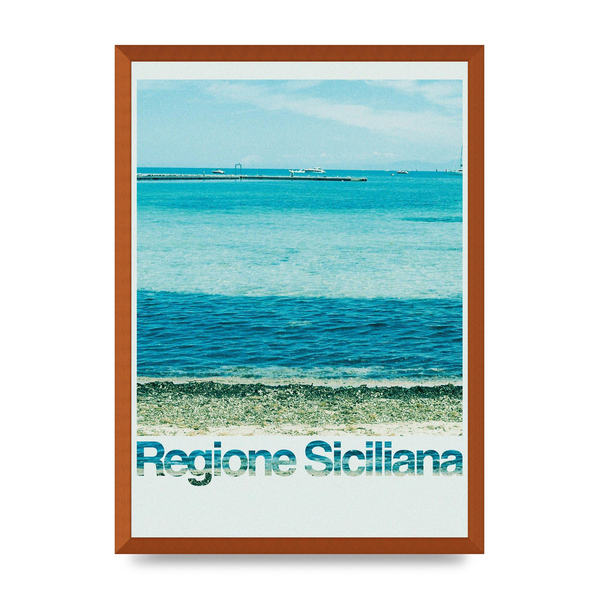Regione Sicilia 35Mm Printed Poster - A2 framed