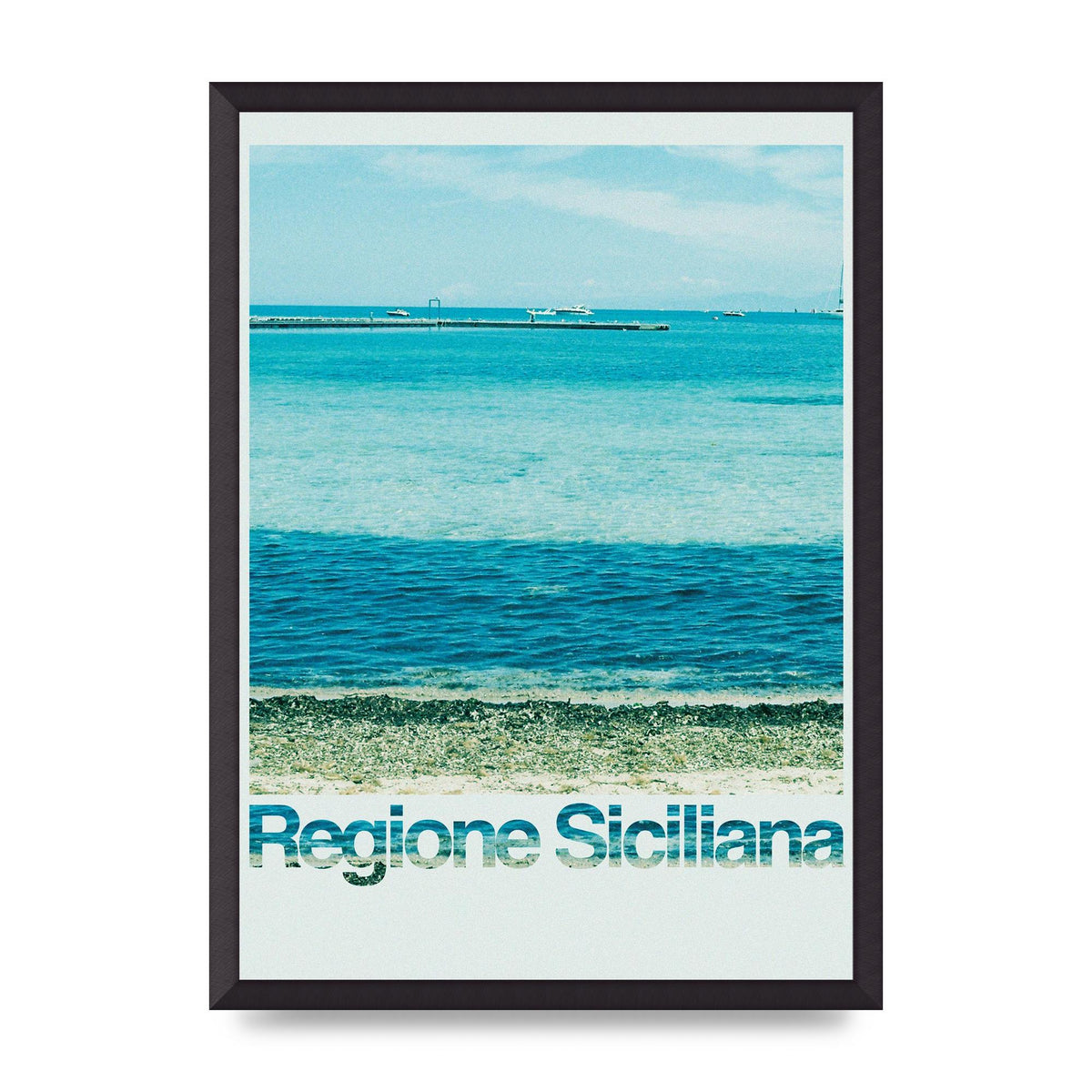 Regione Sicilia 35Mm Printed Poster - A2 framed