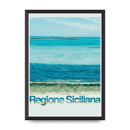 Regione Sicilia 35Mm Printed Poster - A2 framed