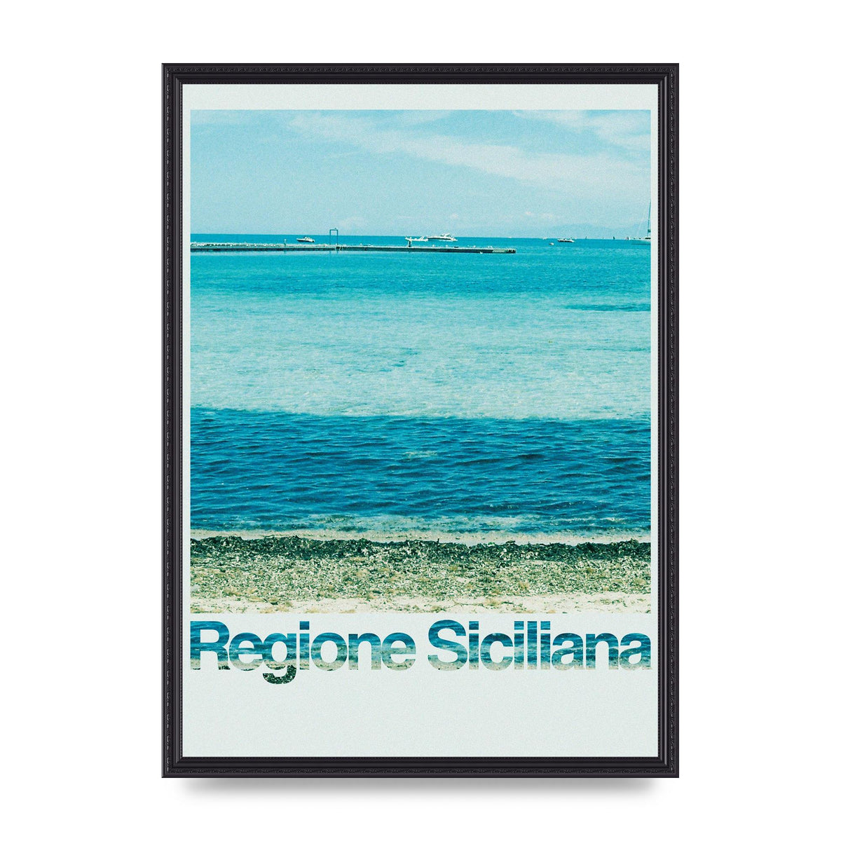 Regione Sicilia 35Mm Printed Poster - A2 framed