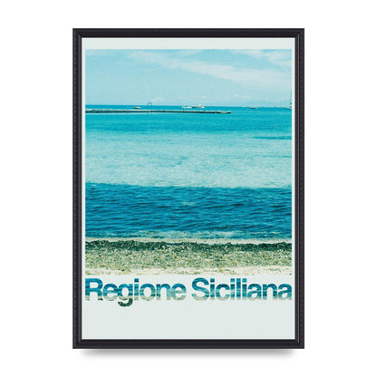 Regione Sicilia 35Mm Printed Poster - A2 framed