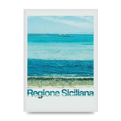 Regione Sicilia 35Mm Printed Poster - A2 framed