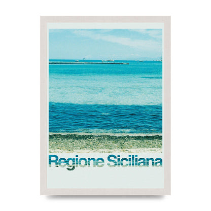 Regione Sicilia 35Mm Printed Poster - A3 framed