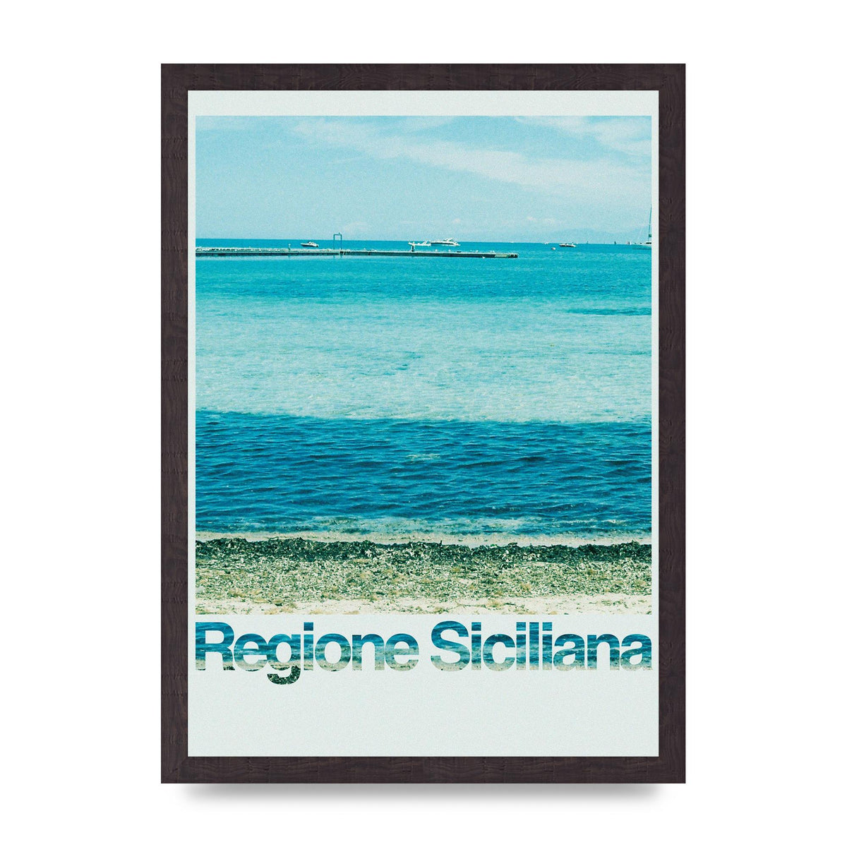 Regione Sicilia 35Mm Printed Poster - A3 framed