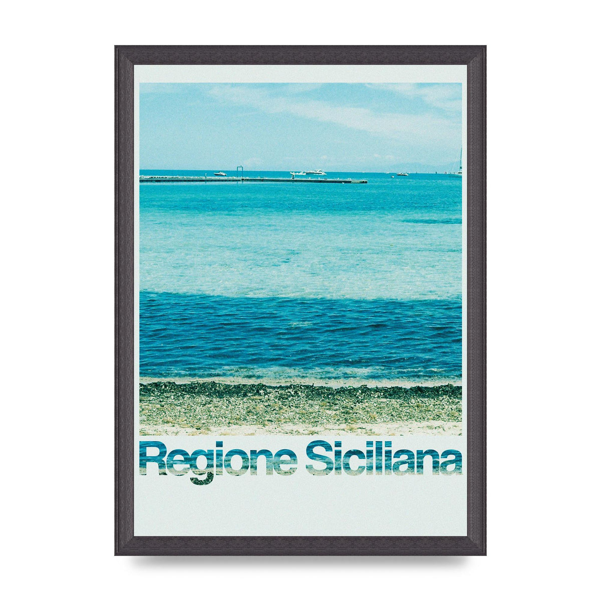 Regione Sicilia 35Mm Printed Poster - A3 framed