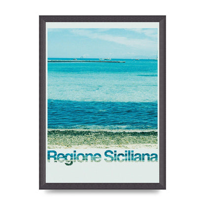 Regione Sicilia 35Mm Printed Poster - A3 framed