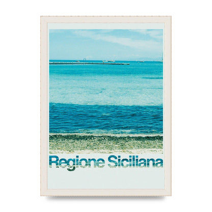 Regione Sicilia 35Mm Printed Poster - A3 framed