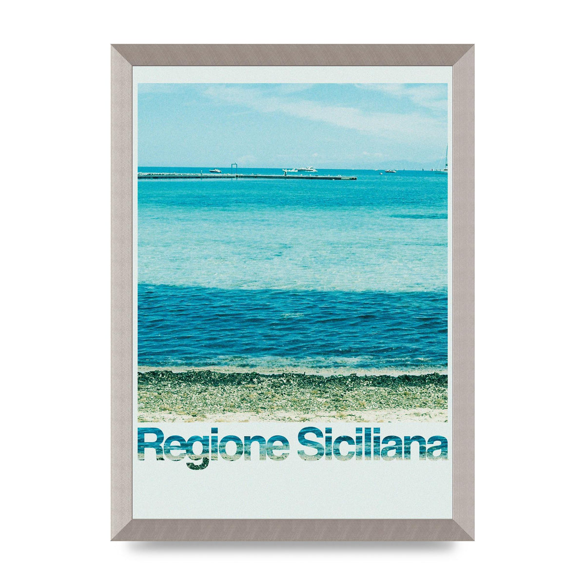 Regione Sicilia 35Mm Printed Poster - A3 framed
