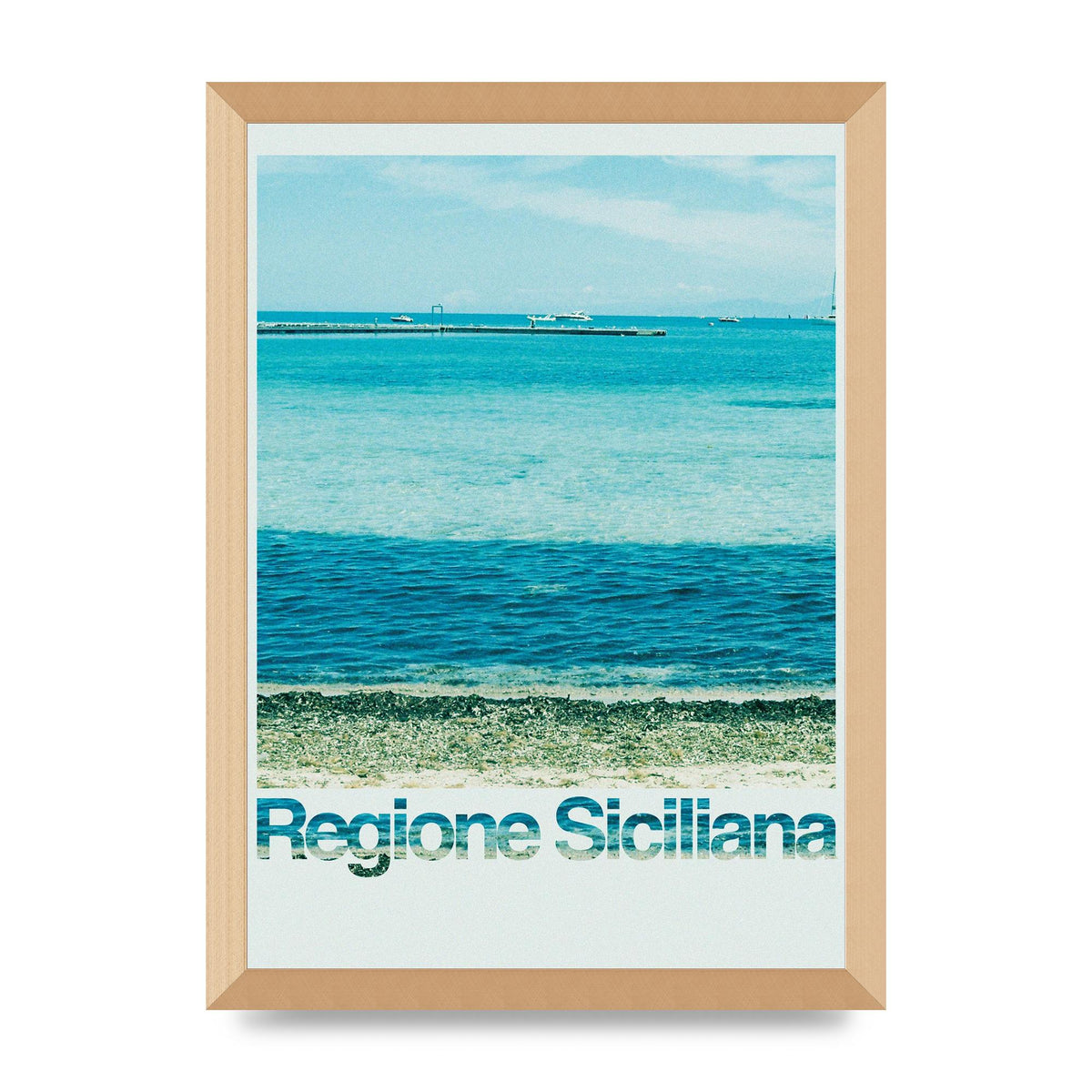 Regione Sicilia 35Mm Printed Poster - A3 framed