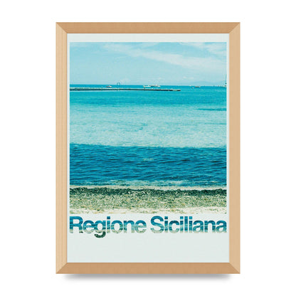 Regione Sicilia 35Mm Printed Poster - A3 framed