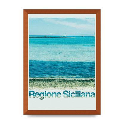 Regione Sicilia 35Mm Printed Poster - A3 framed