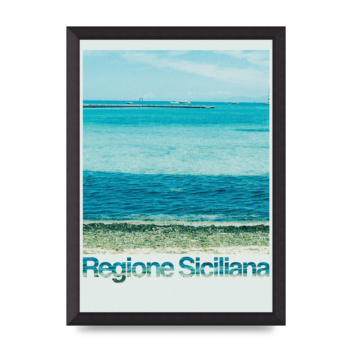Regione Sicilia 35Mm Printed Poster - A3 framed