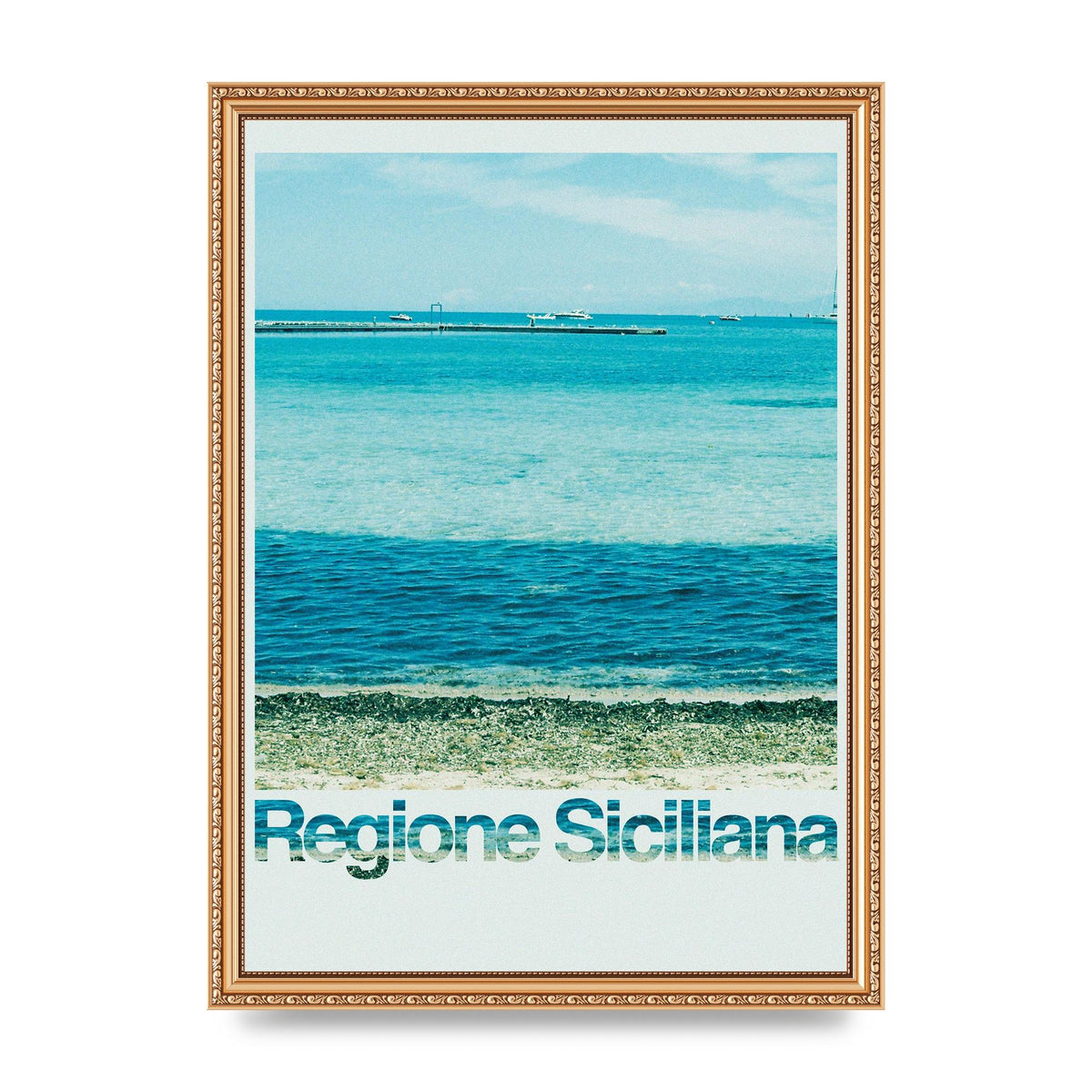 Regione Sicilia 35Mm Printed Poster - A3 framed