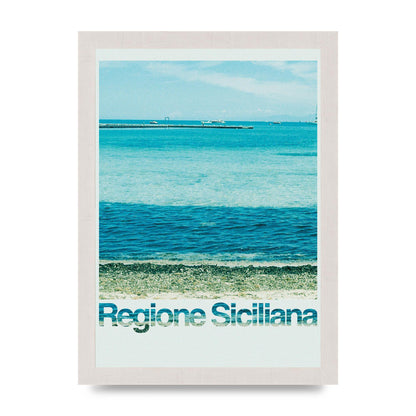 Regione Sicilia 35Mm Printed Poster - A4 framed
