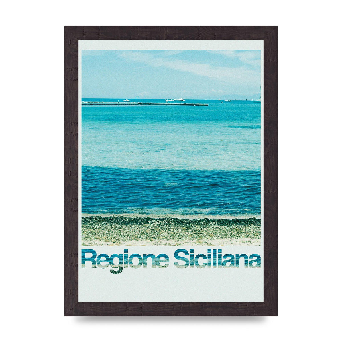 Regione Sicilia 35Mm Printed Poster - A4 framed