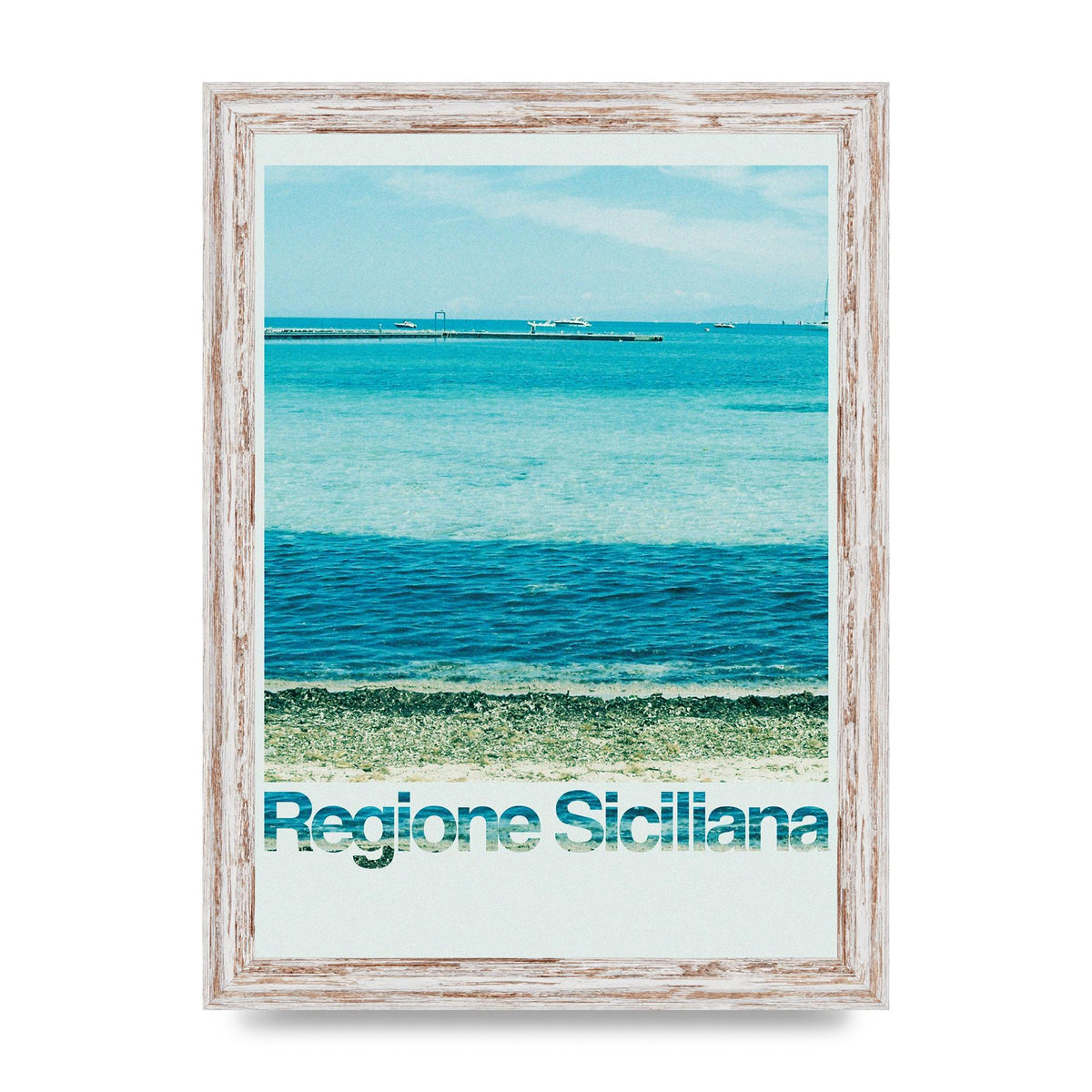 Regione Sicilia 35Mm Printed Poster - A4 framed