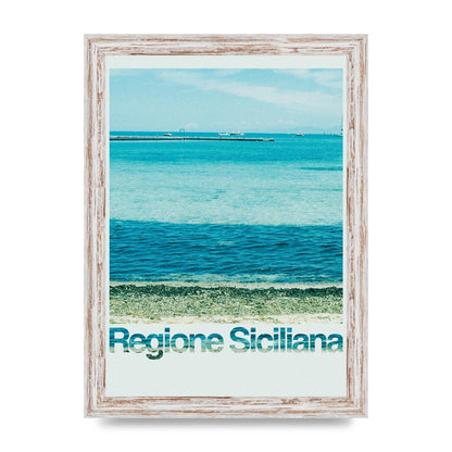 Regione Sicilia 35Mm Printed Poster - A4 framed