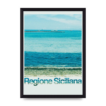 Regione Sicilia 35Mm Printed Poster - A4 framed