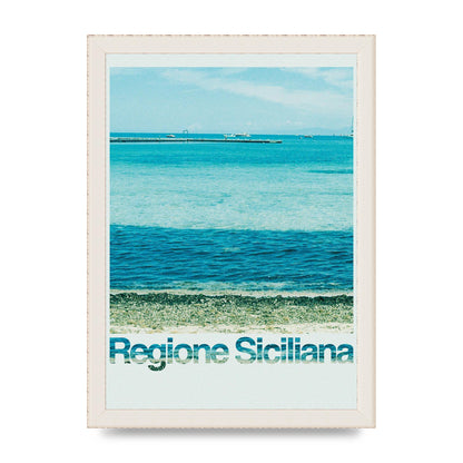 Regione Sicilia 35Mm Printed Poster - A4 framed