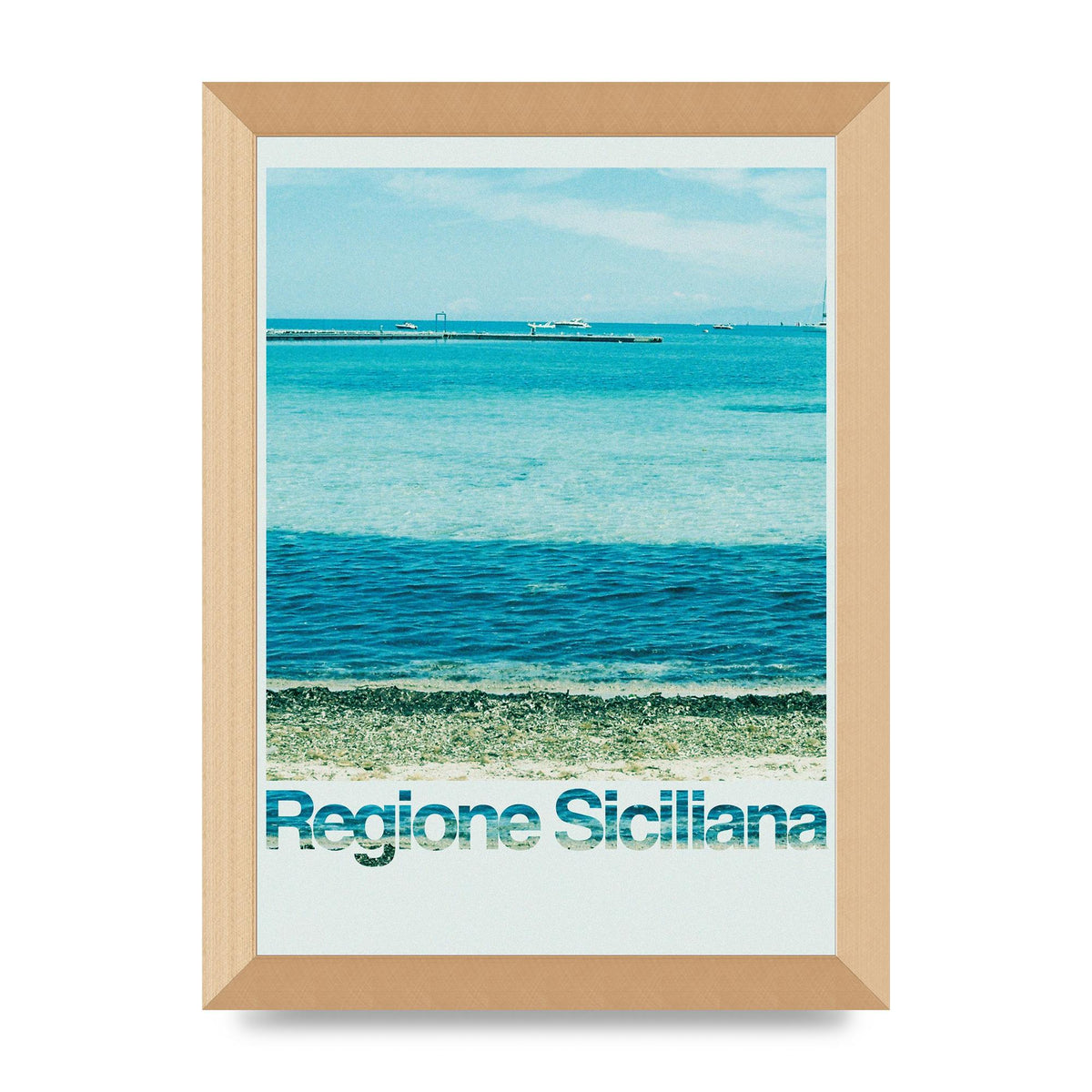 Regione Sicilia 35Mm Printed Poster - A4 framed