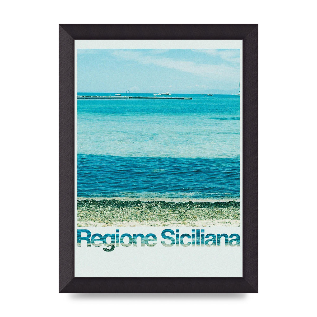 Regione Sicilia 35Mm Printed Poster - A4 framed