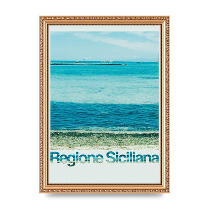 Regione Sicilia 35Mm Printed Poster - A4 framed