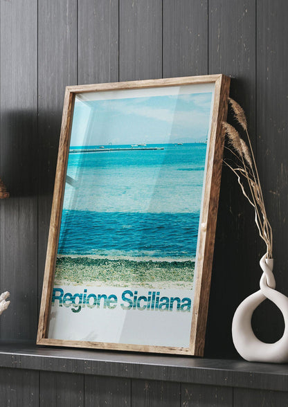 Regione Sicilia 35Mm Printed Poster - living room 3
