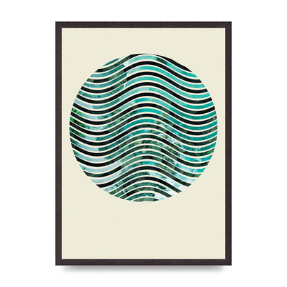 Nature Waves Wall Art - A2 framed