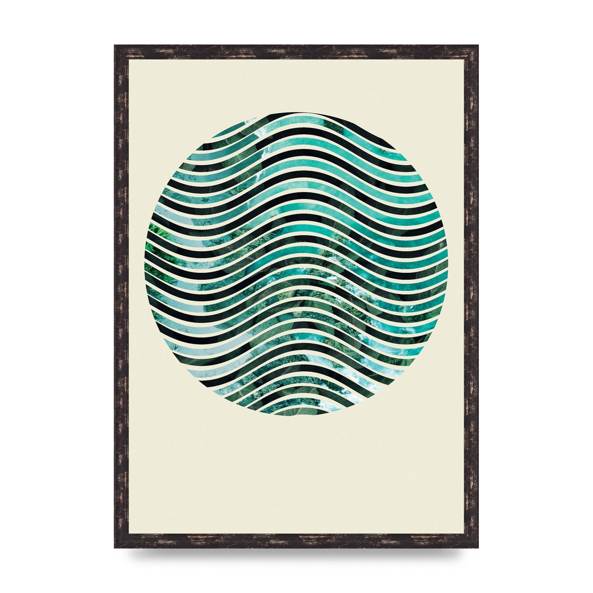 Nature Waves Wall Art - A2 framed