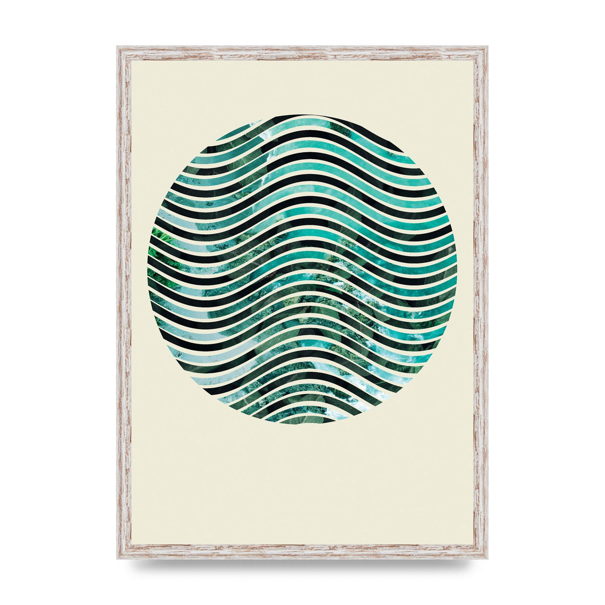 Nature Waves Wall Art - A2 framed
