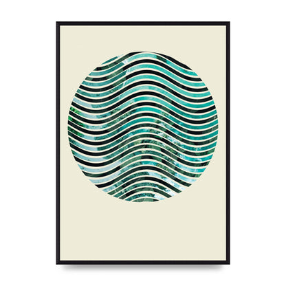 Nature Waves Wall Art - A2 framed