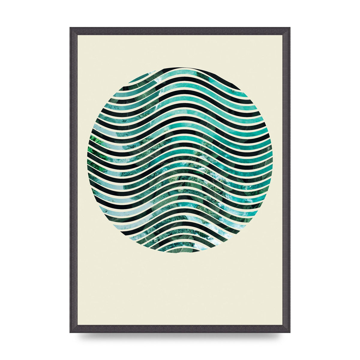Nature Waves Wall Art - A2 framed