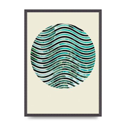 Nature Waves Wall Art - A2 framed