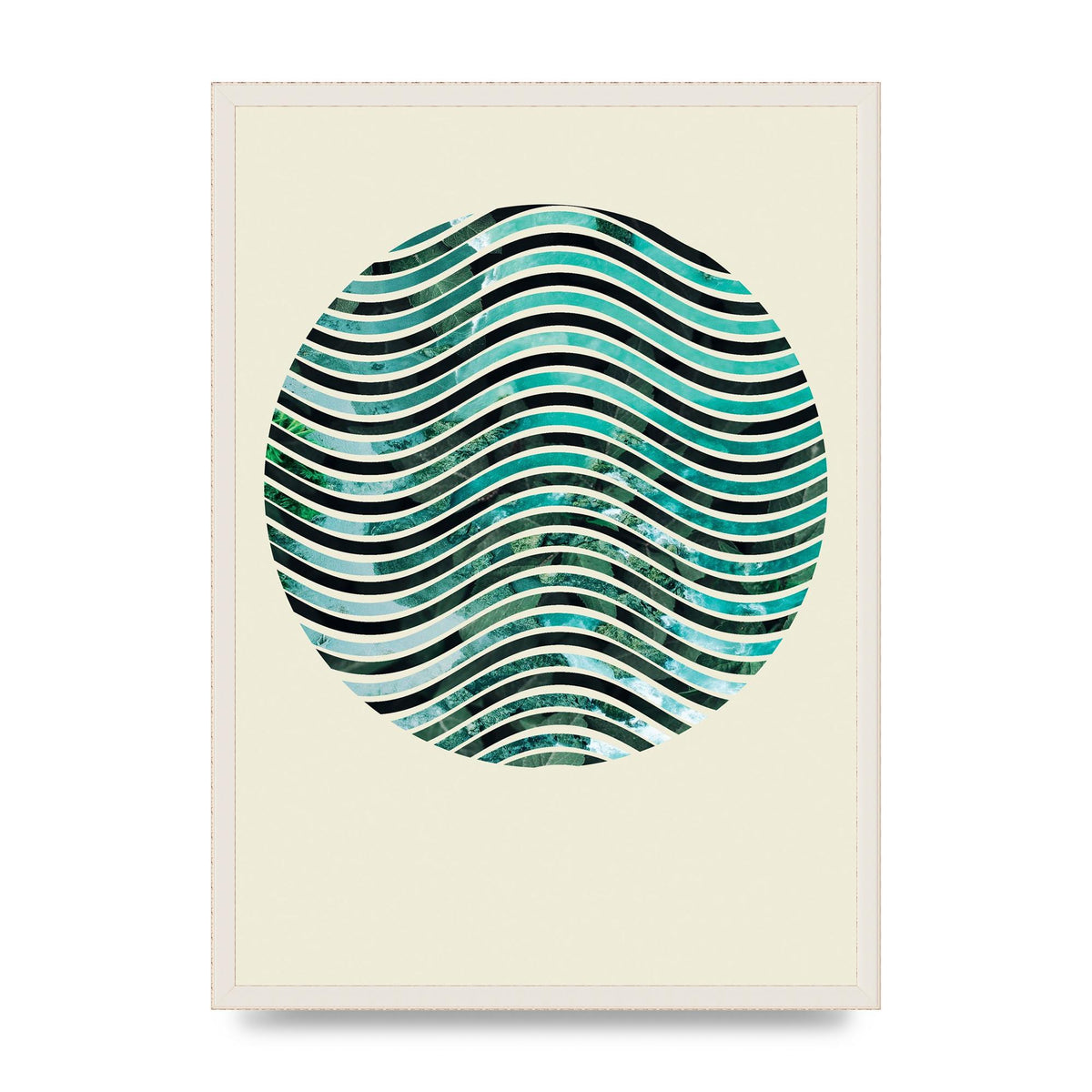 Nature Waves Wall Art - A2 framed
